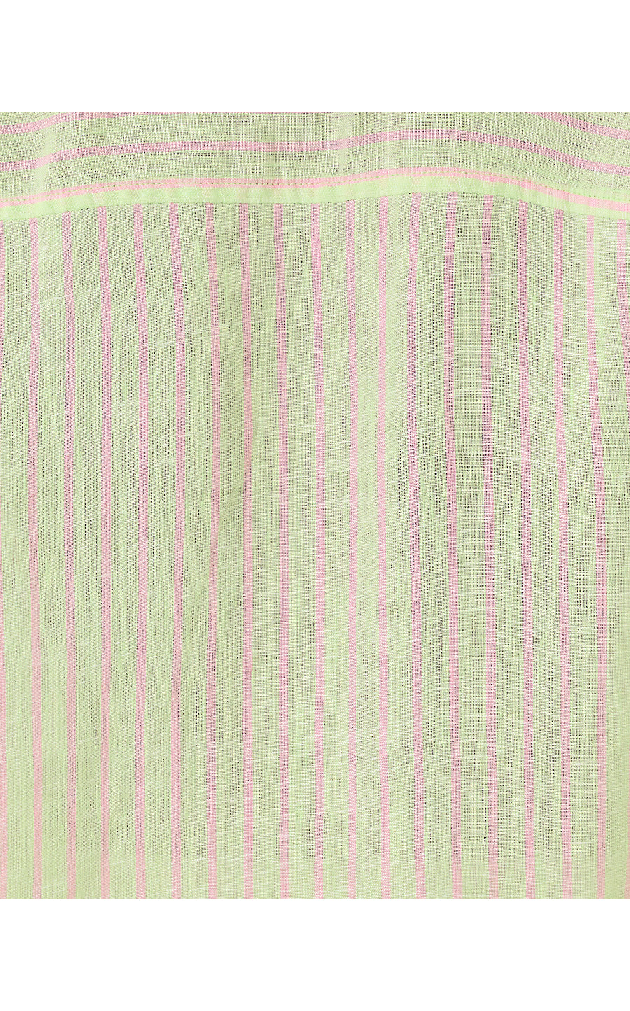 Sea View Button Down - Pistachio Macaron x Conch Shell Pink Stripe