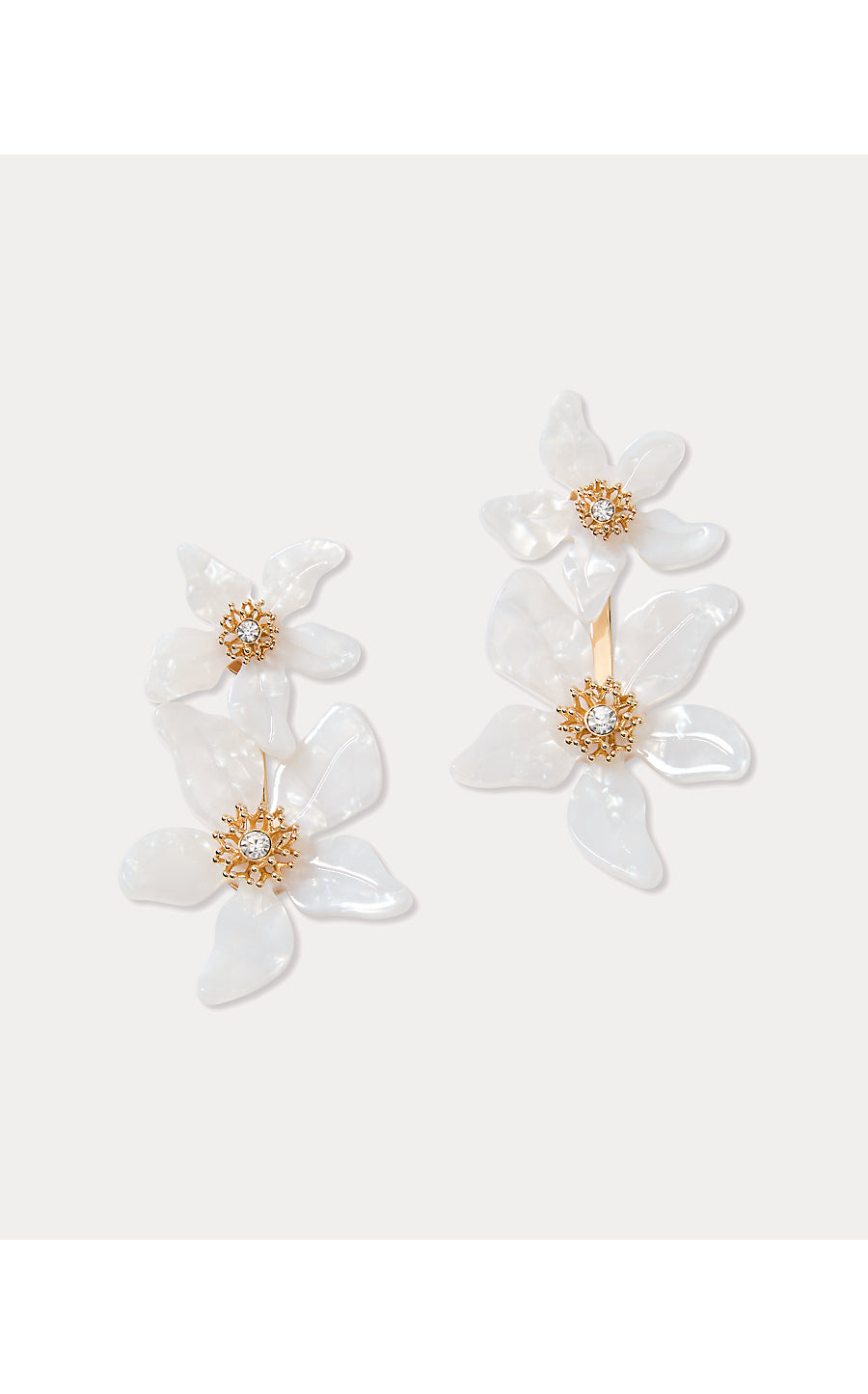 Plumes in Bloom Earrings - Coconut