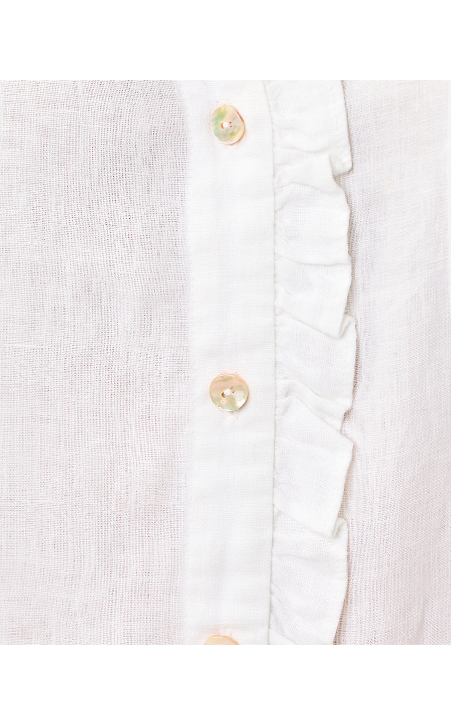 Carden Ruffle Top - Resort White