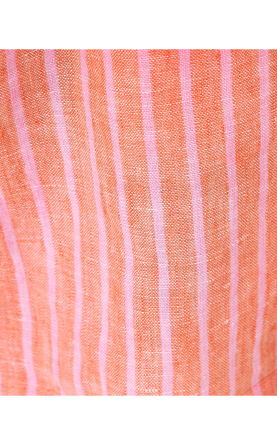 Carden Ruffle Top - Sunset Orange x Conch Shell Pink Stripe
