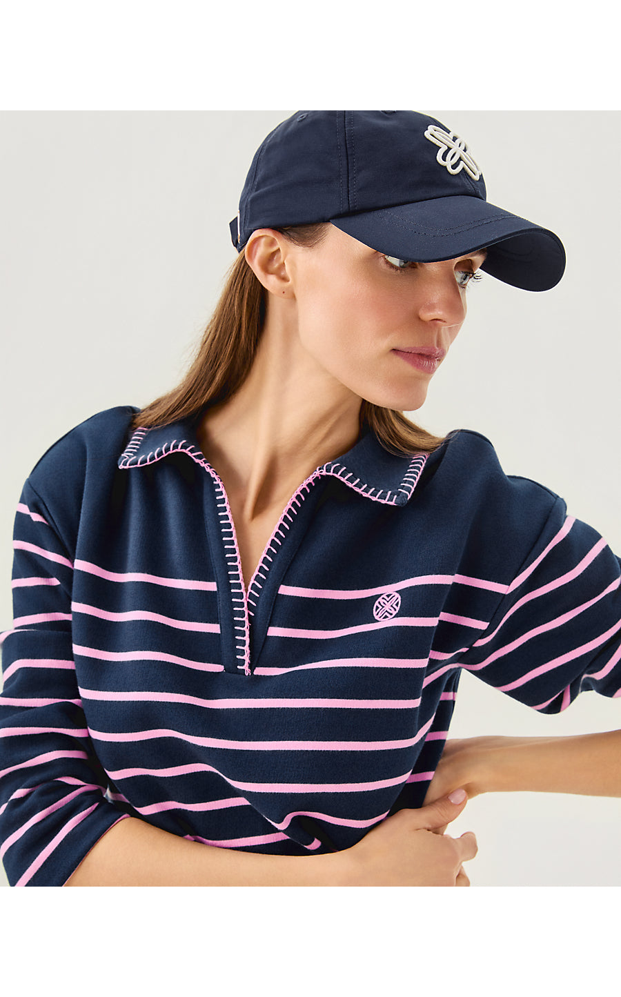Corvaya Dress - Low Tde Navy - Legacy Stripe