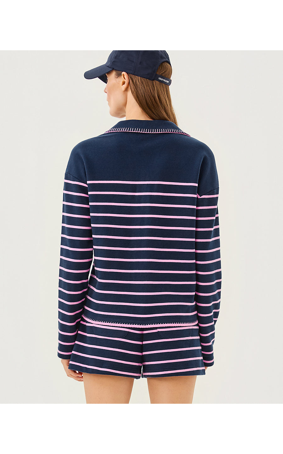 Corvaya Pullover - Low Tide Navy - Legacy Stripe