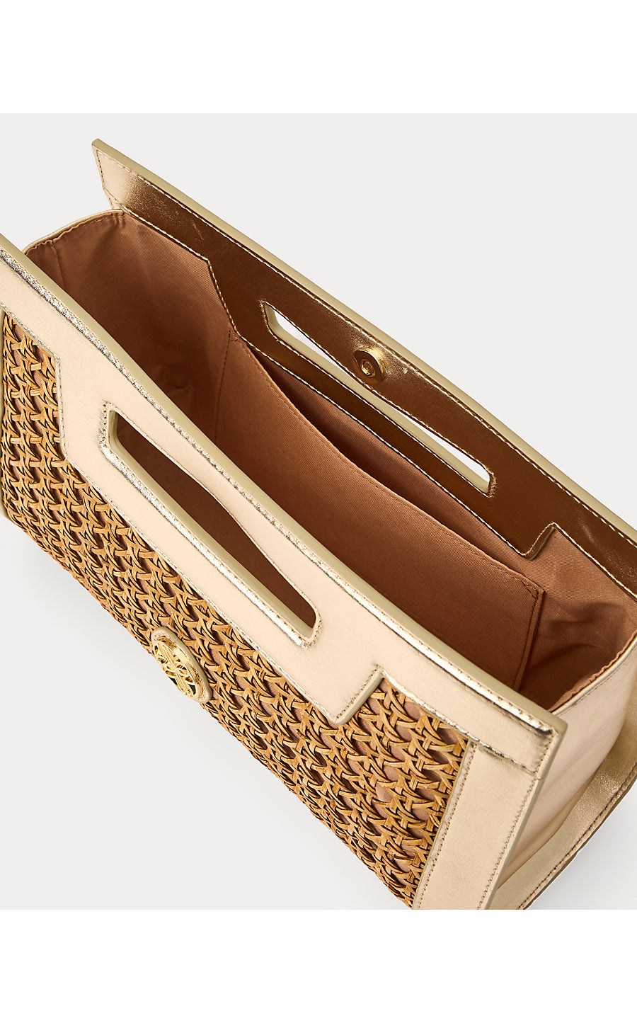 Liza Cane Clutch - Natural