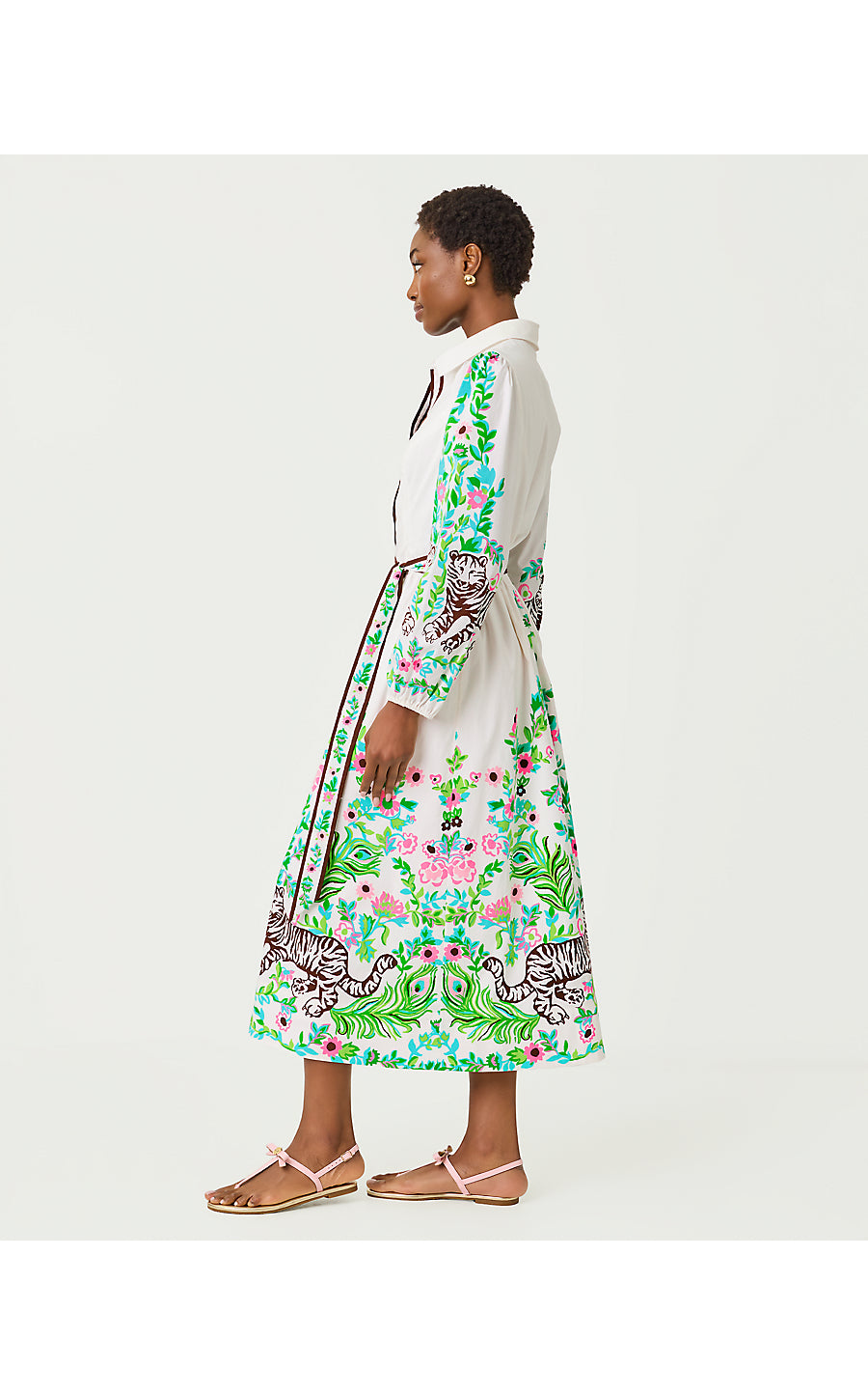 Luanne Midi Shirtdress - Royal Zoo
