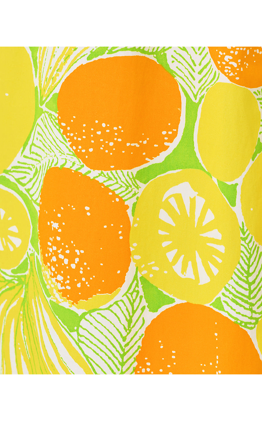 Daisey Midi Dress - Island Palm - Oversized Zesty