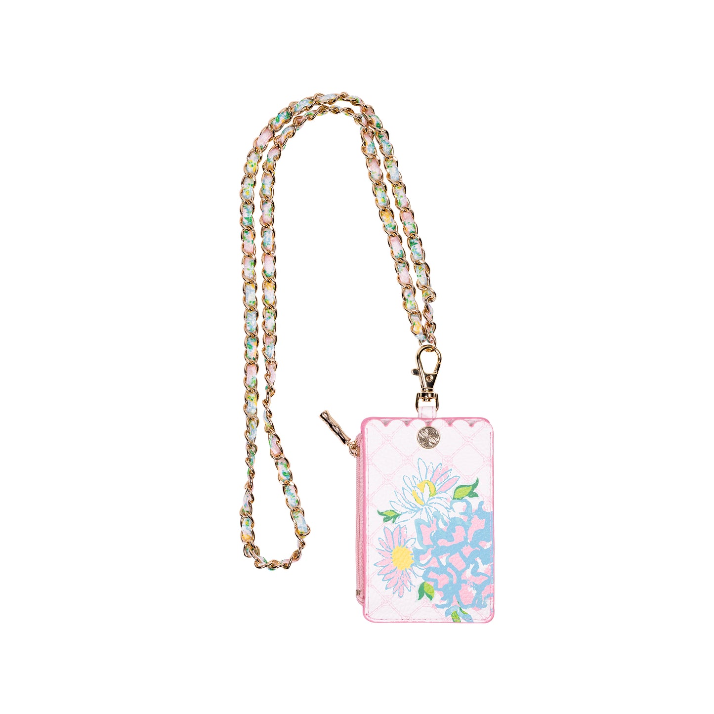 Zip ID Lanyard - Lilly Garden