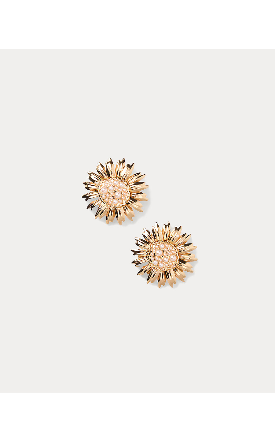 Lilly Garden Earrings - Gold Metallic
