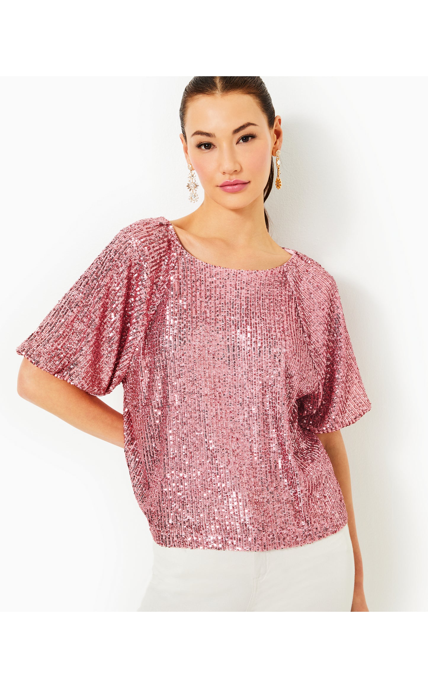 Cressida Knit Top - Conch Shell Pink