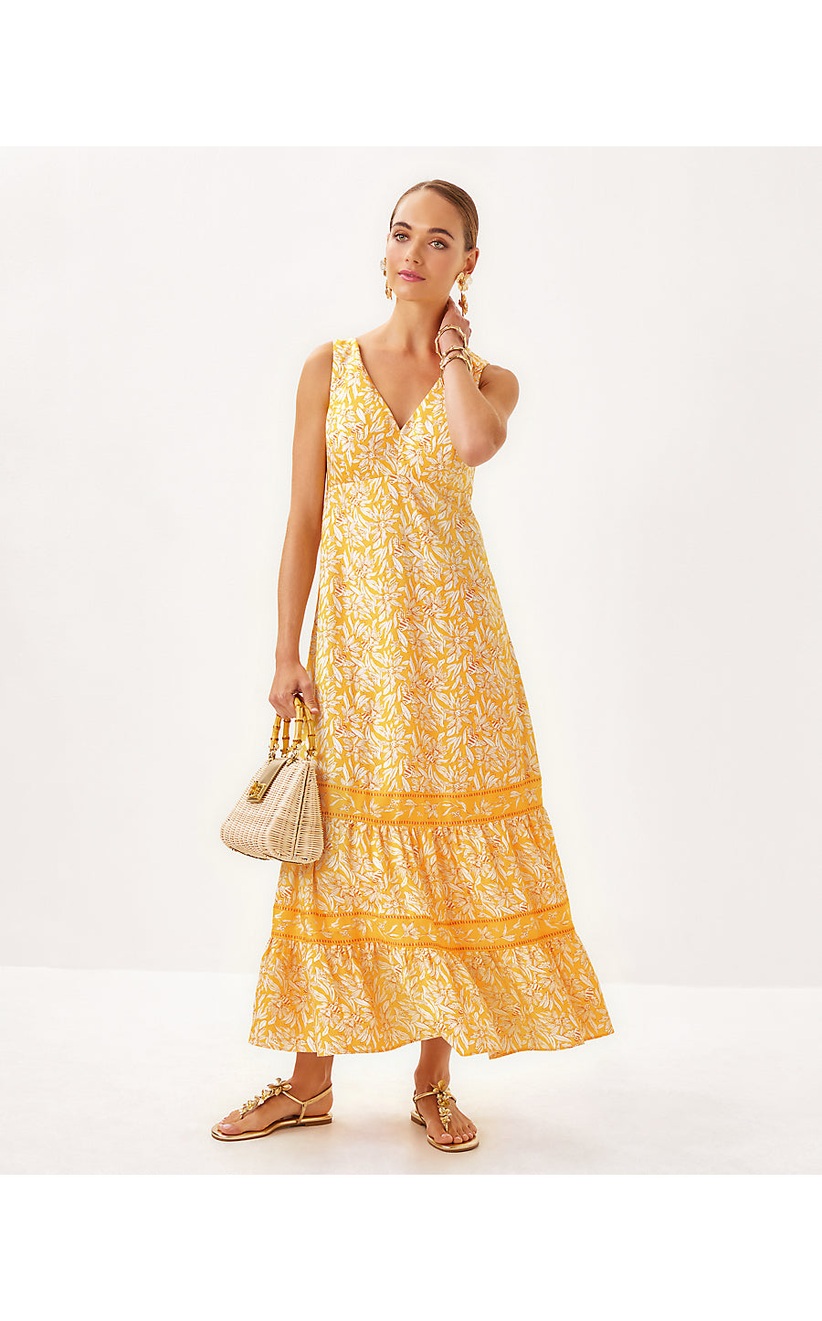 Avlyn Maxi Dress- Honeycomb Hideaway