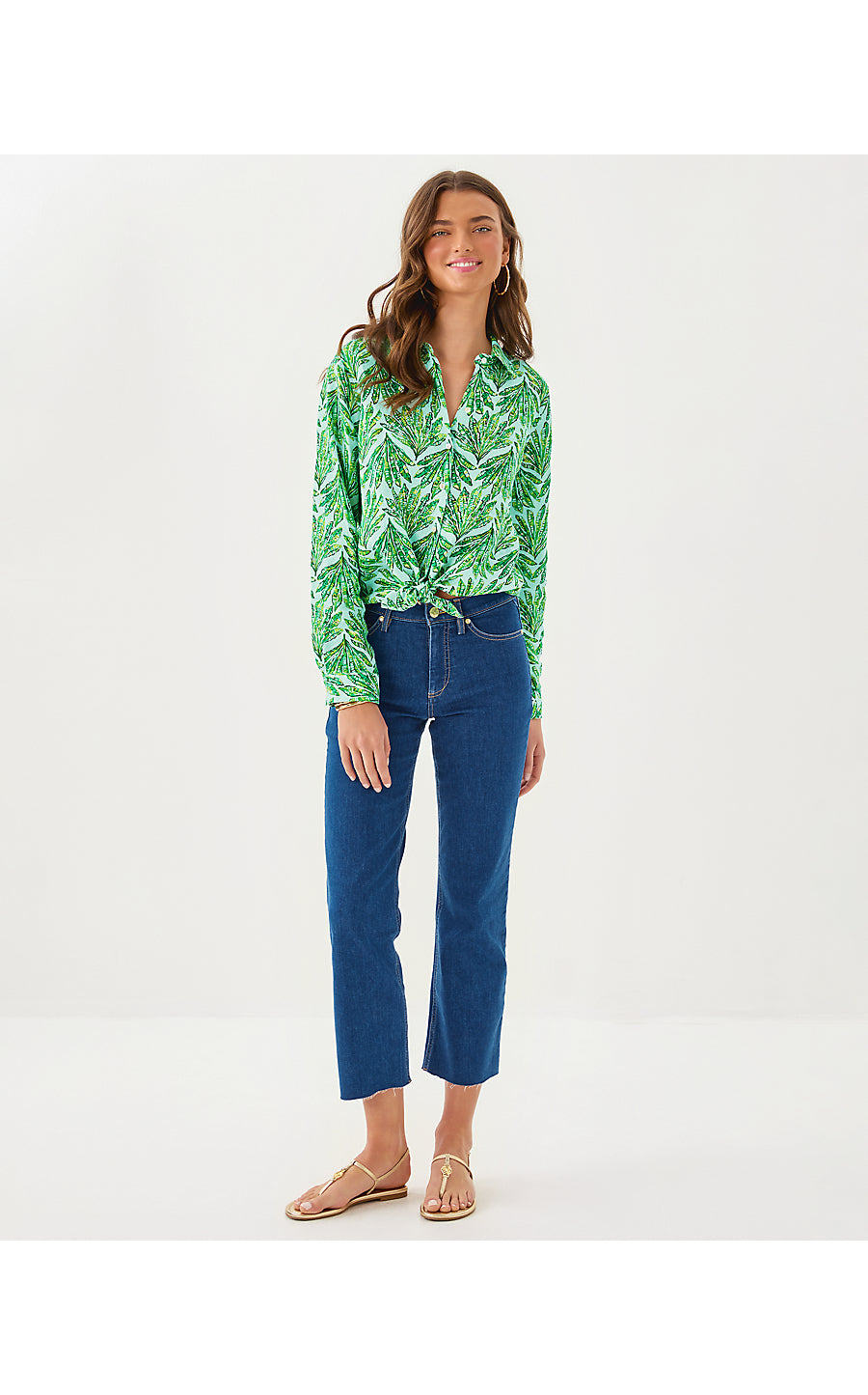 Lindessa Crop Jean - Medium Wash