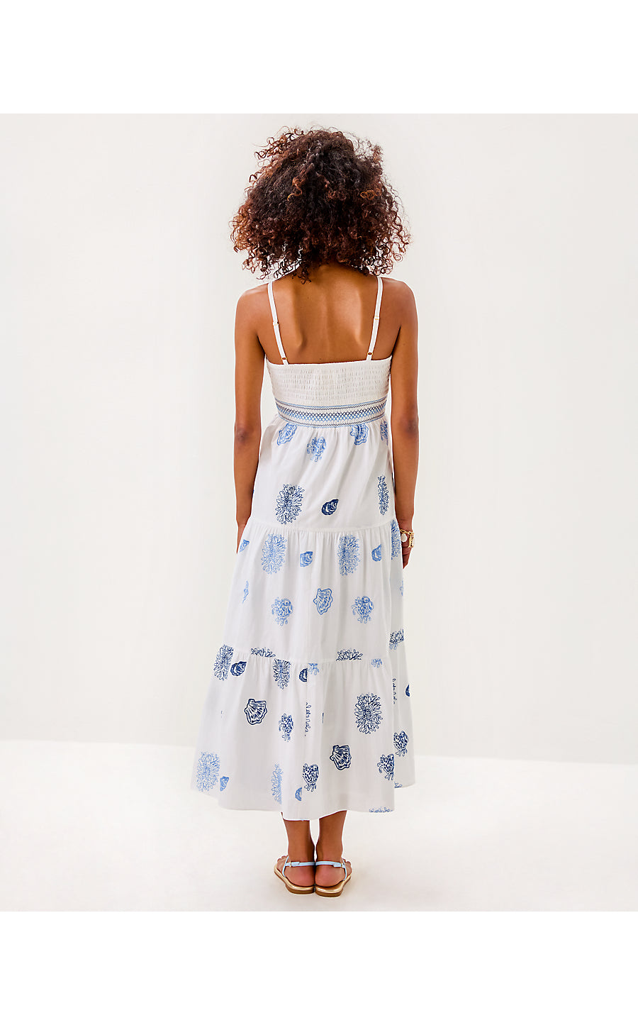Zanna Midi Dress - Resort White Castaway