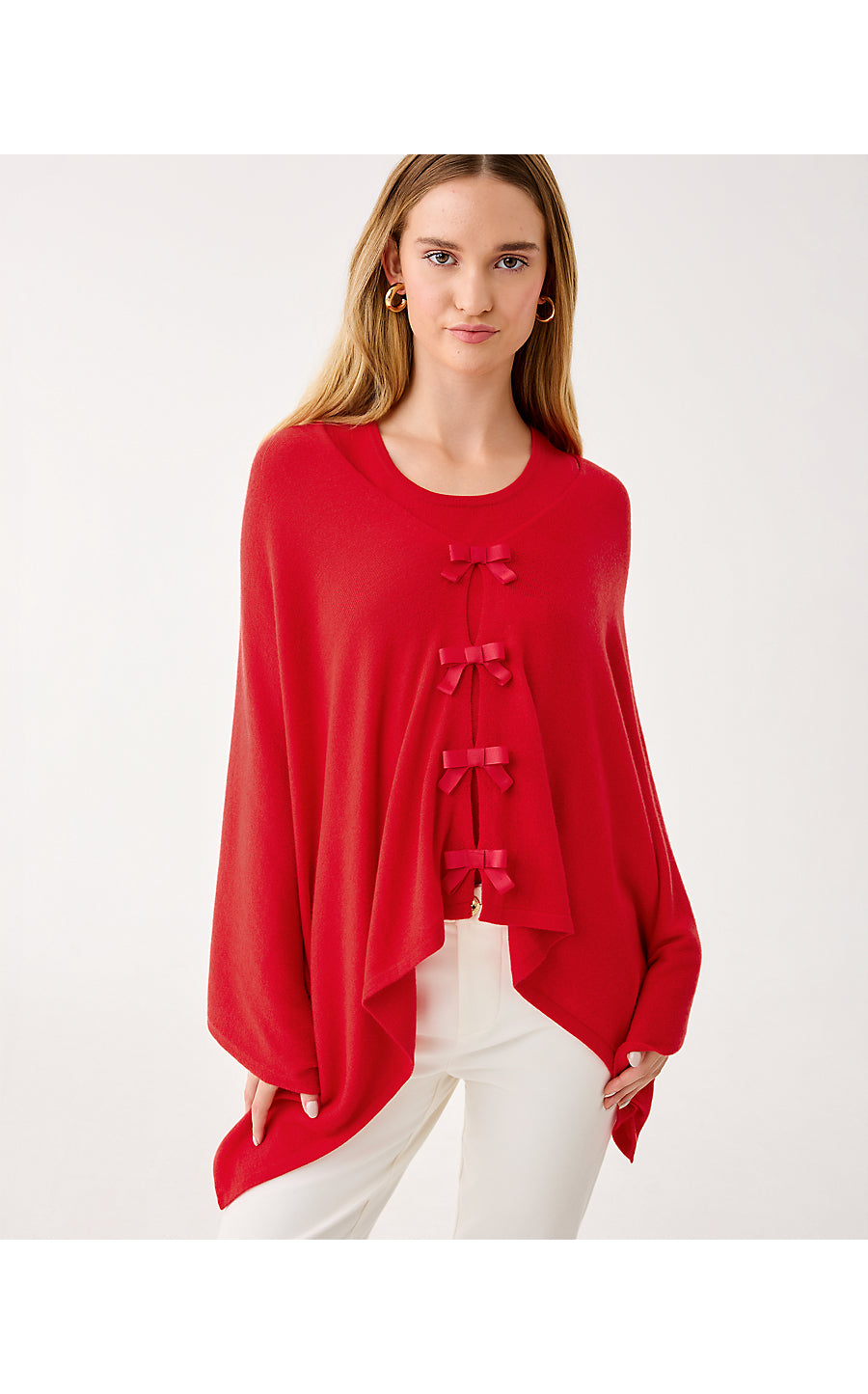 Harp Wrap with Bows - Cranberry Red