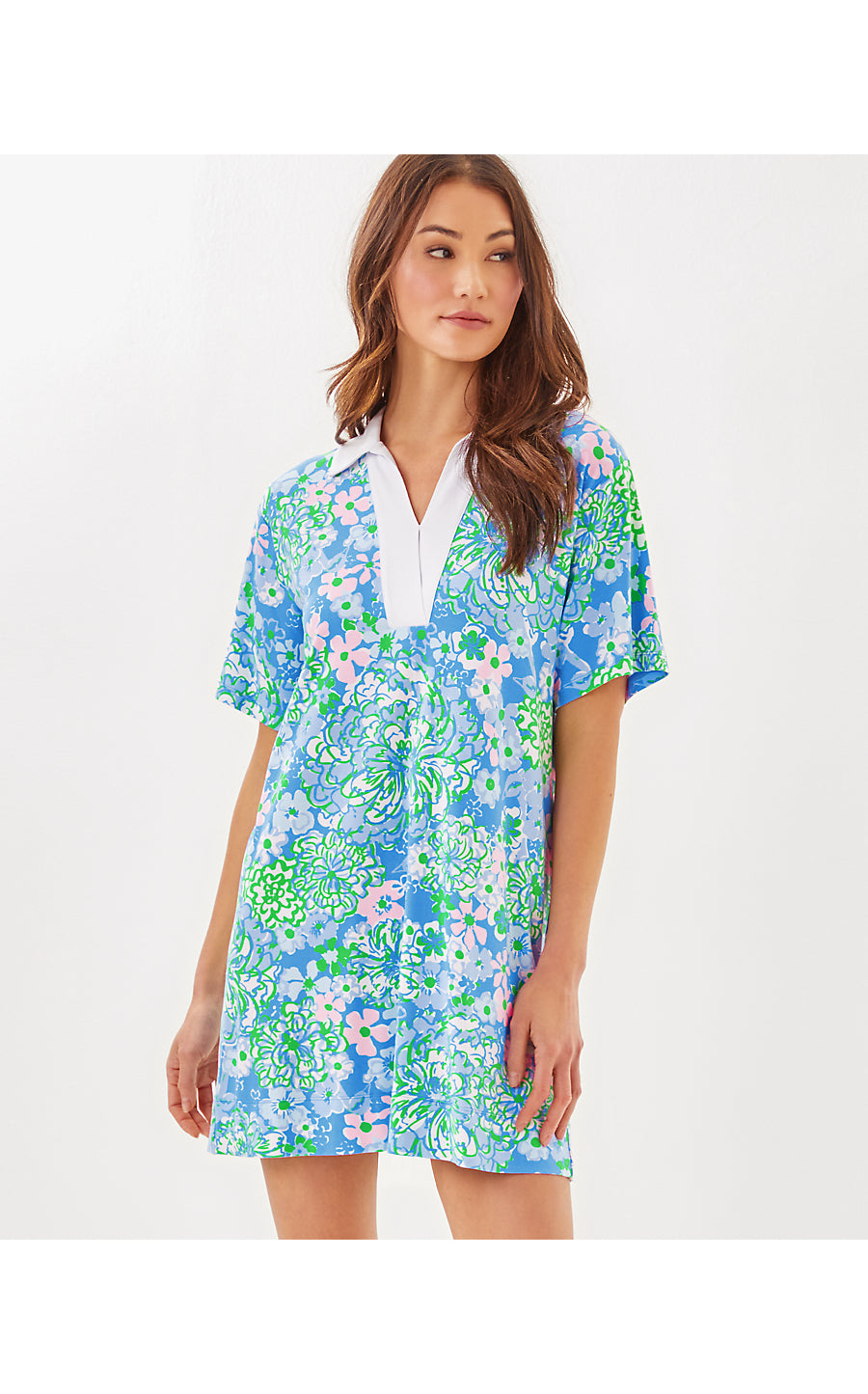 UPF 50+ Alden Dress - Plumes in Bloom