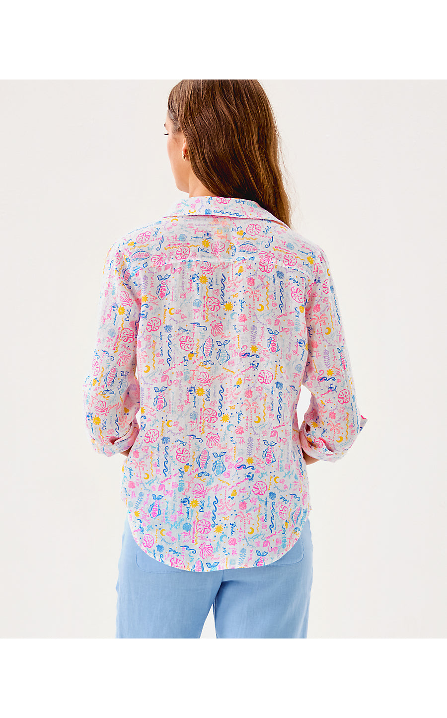Sea View Button Down - Summer Serenade