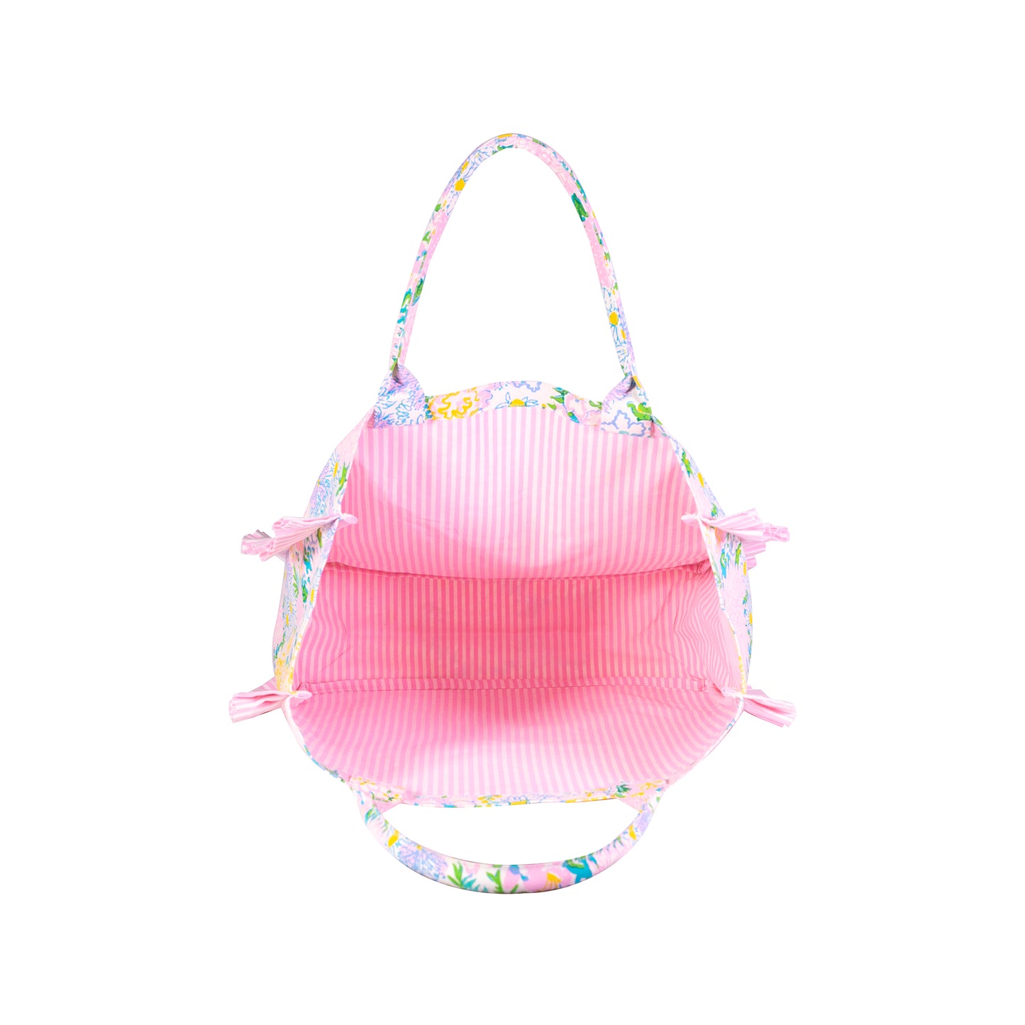 Ruffle Tote - Lilly Garden