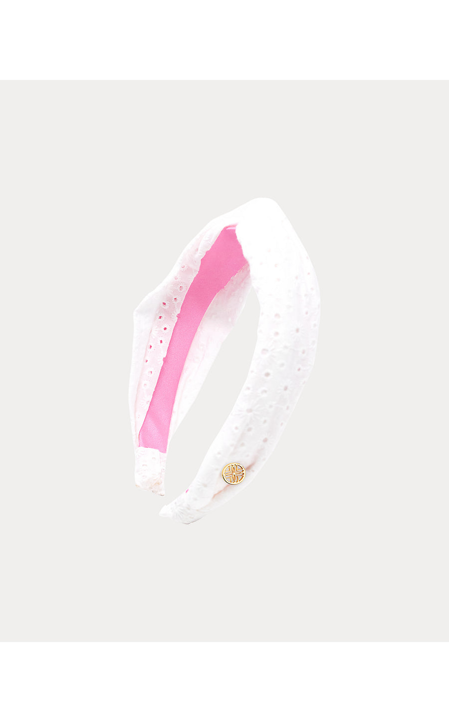 Eyelet Headband, Resort White