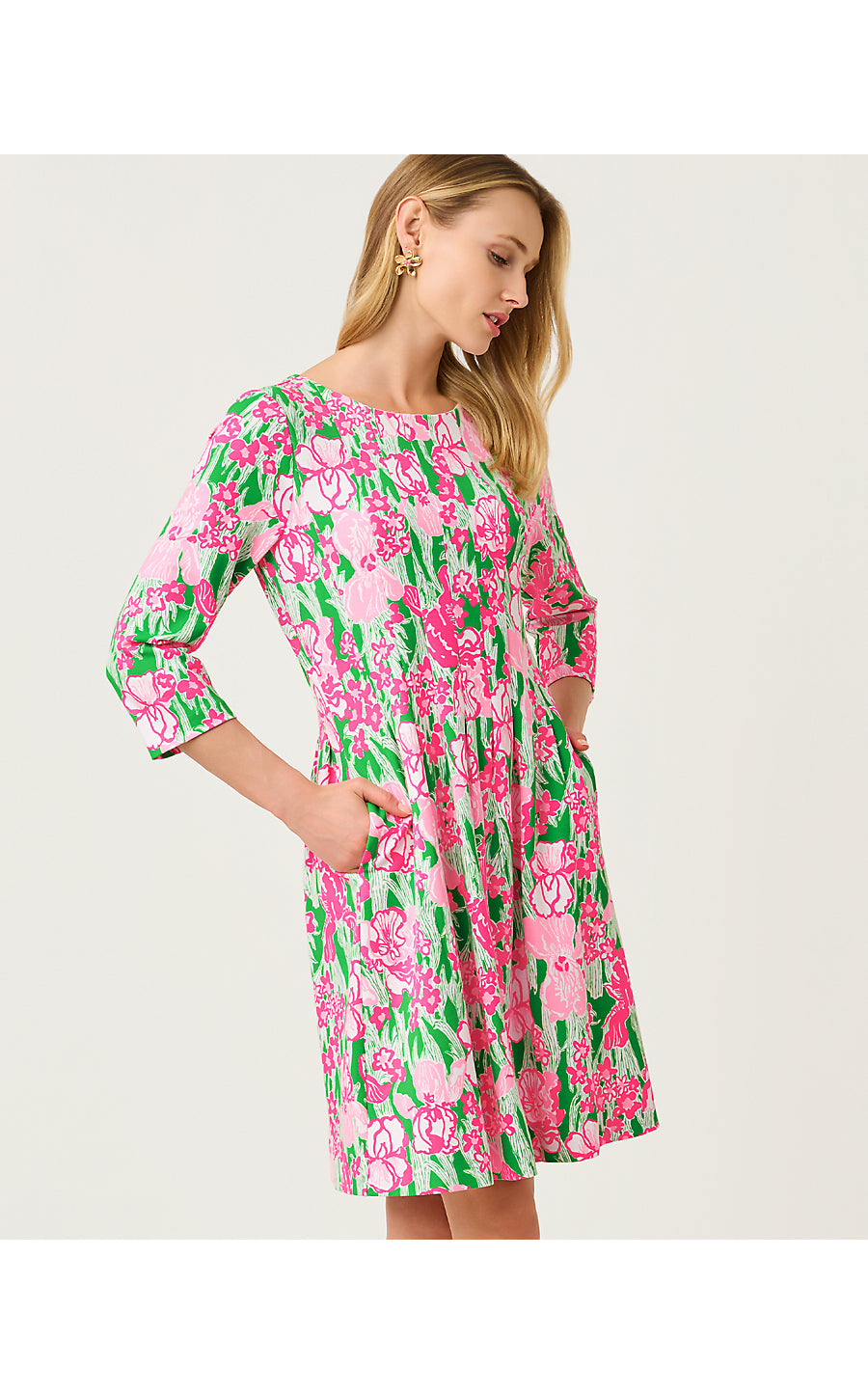 Dulcie Dress - Putting Green - Hannah