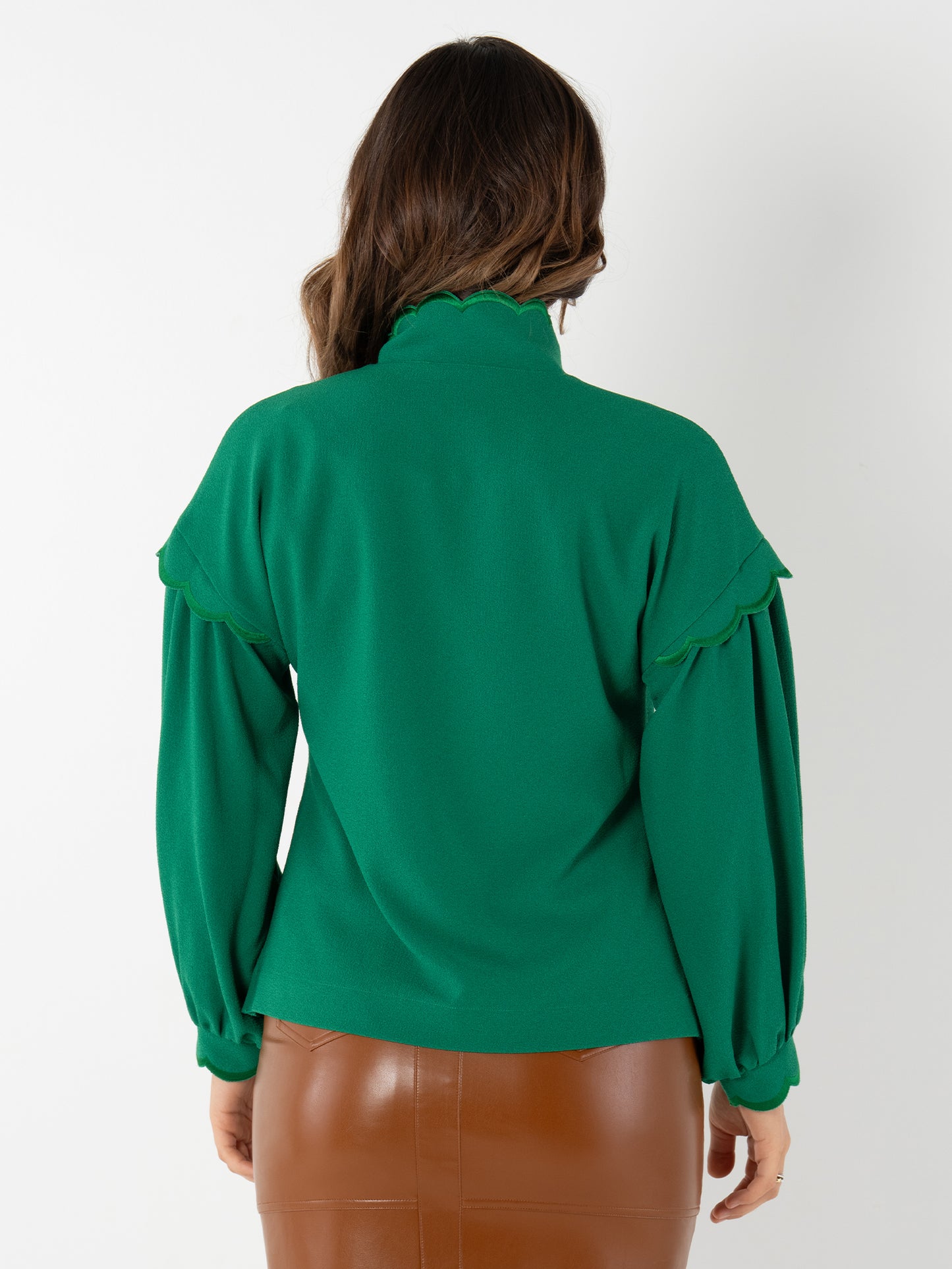 Orchid Top - Green Jacket