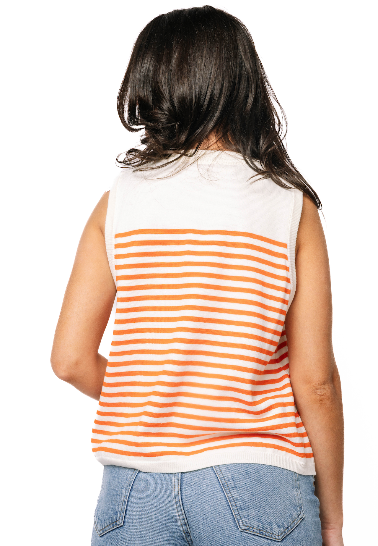 Clemson Mascot Striped Knit Tank
