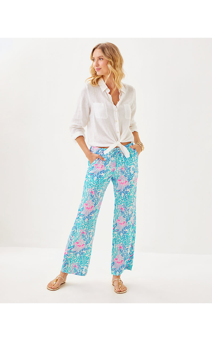 Brawley Linen Pant - Via Del Mar