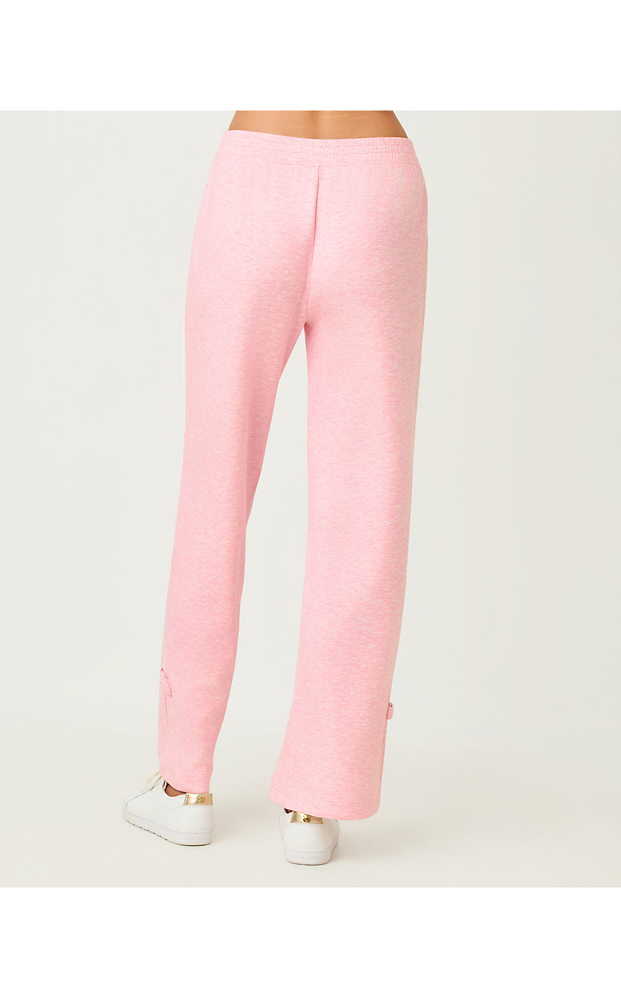 Dylana Bow Track Pant - Heathered Conch Shell Pink