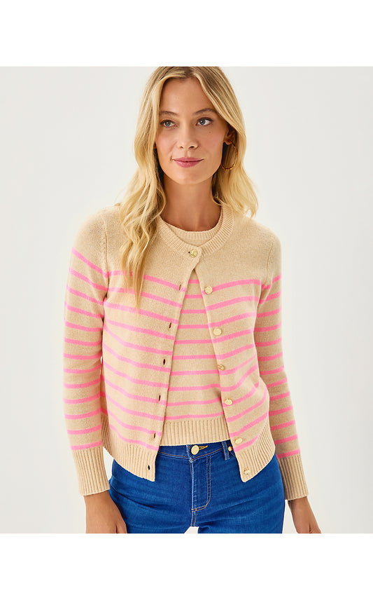 Fairley Stripe Sweater Set - Wicker Tan - Irisistable Stripe