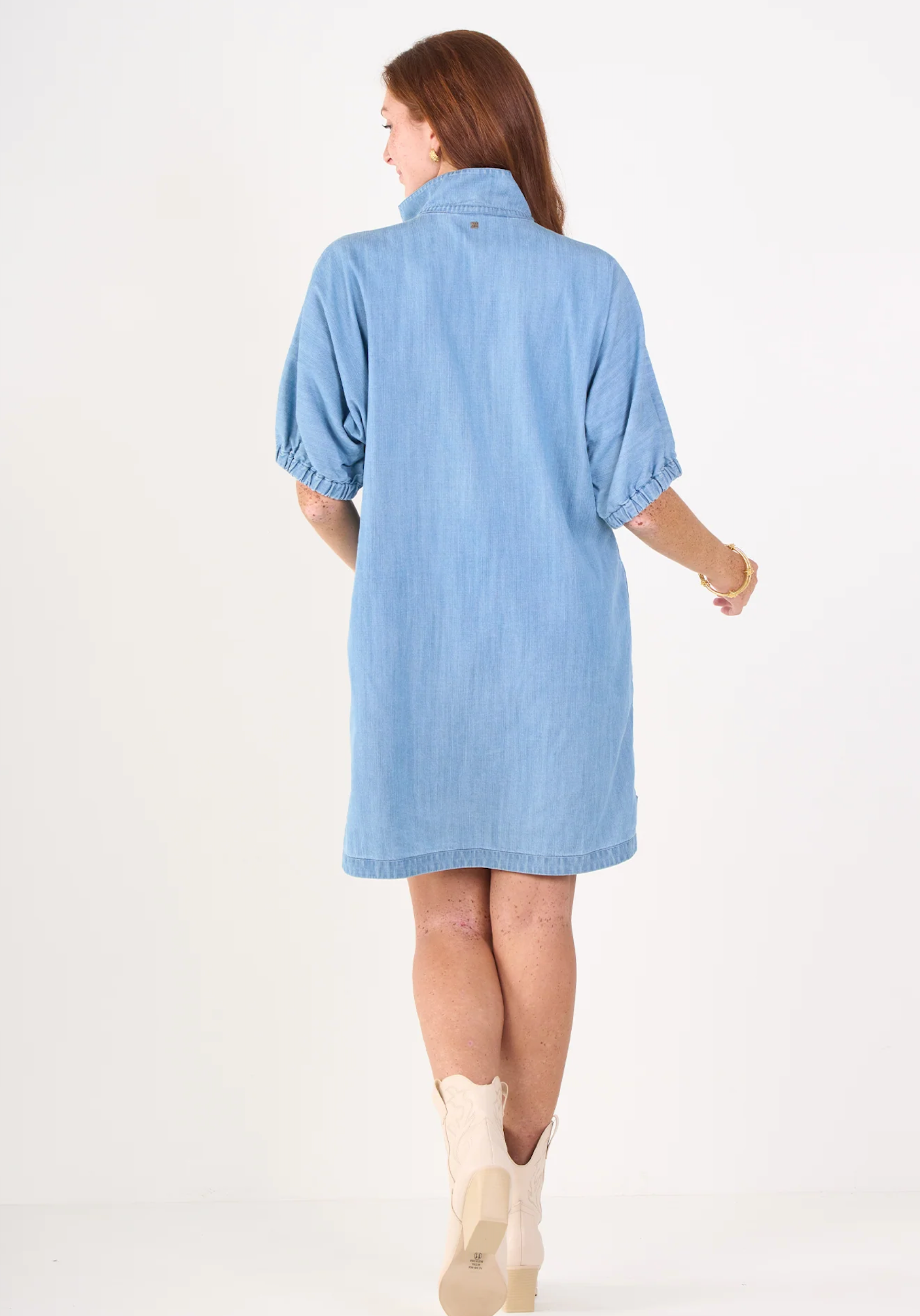 Poppy Dress - Denim Chambray