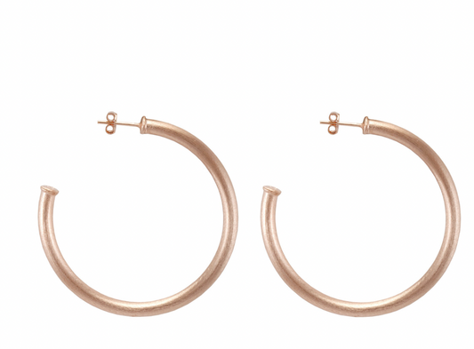 Champagne Gold Plated Small Everybody's Favorite Hoop- Sheila Fajl