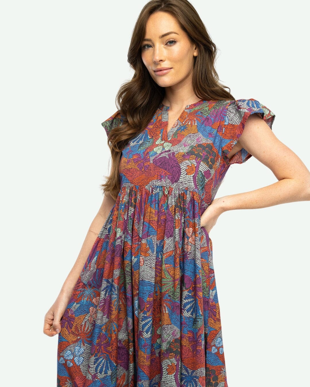 Jenny Maxi Dress - Burgundy Rose