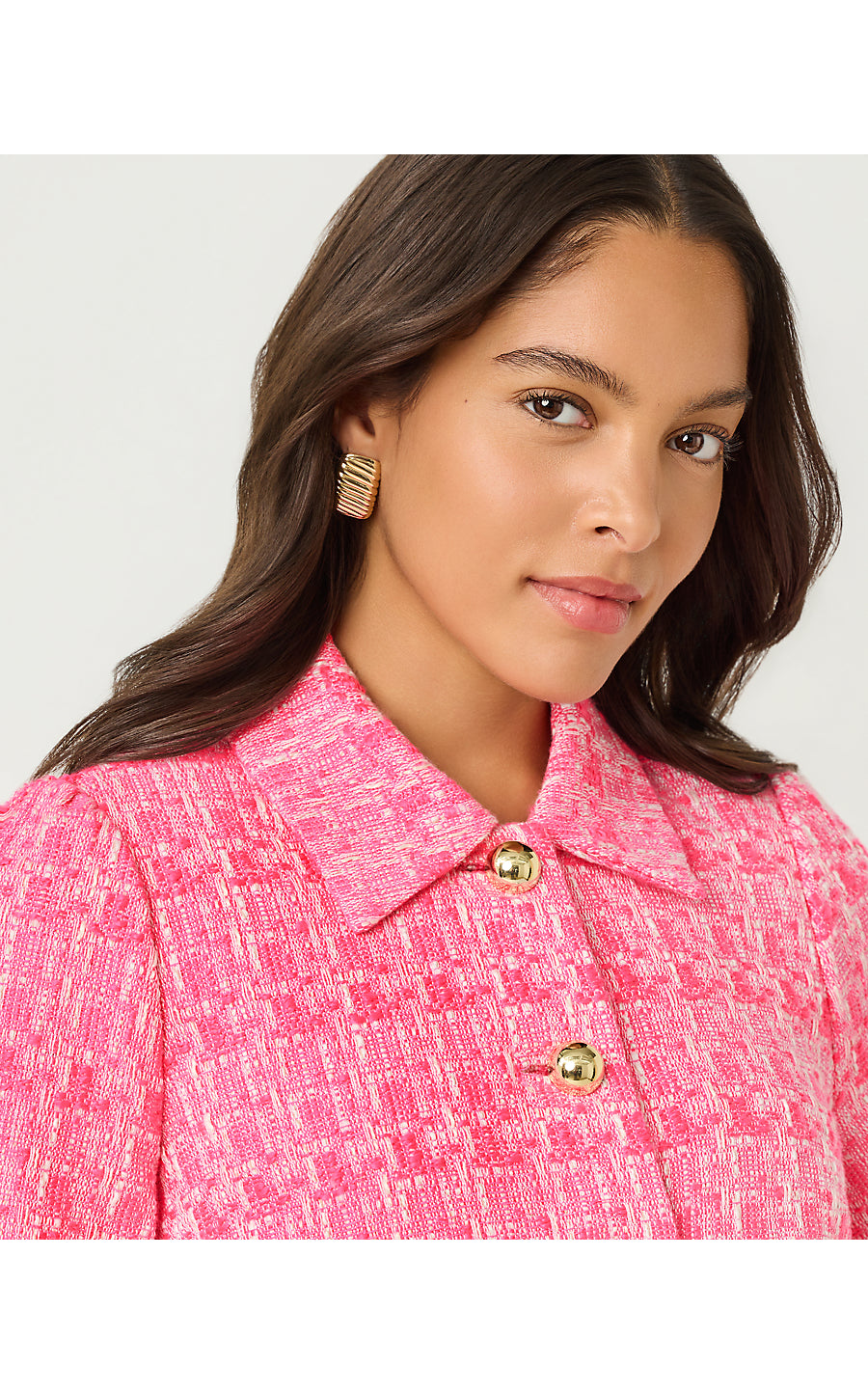 Marciana Boucle Jacket - Cherry Blossom Pink