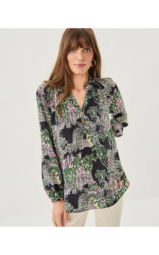 Elsa Top - Onyx - PB Anniversary Toile