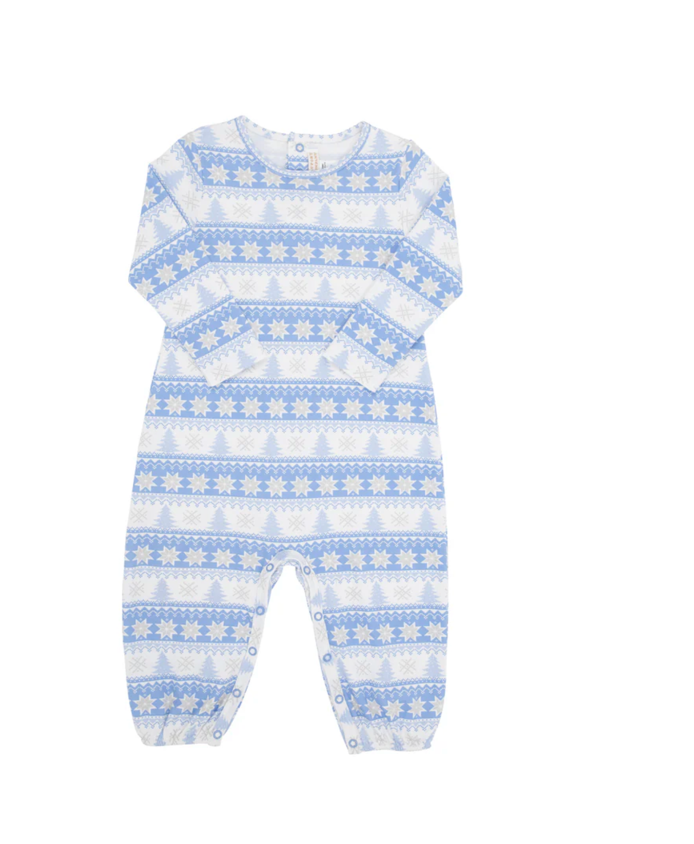 Patton Play Romper - Blue Fairisle Flurries