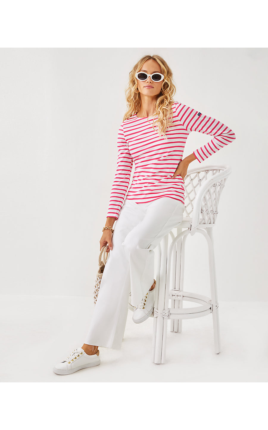 Minquidame Tee - Rose Soleil Stripes