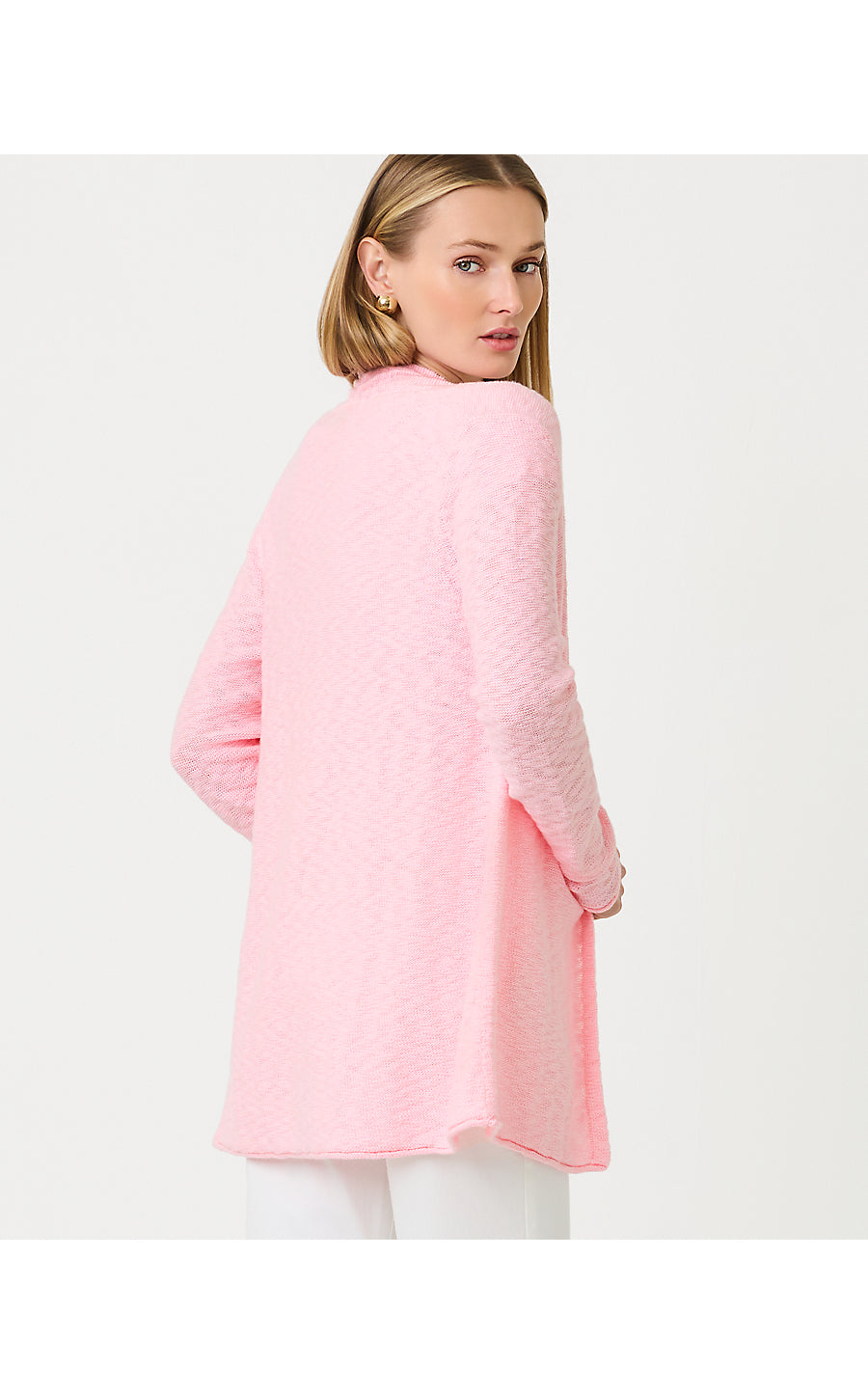 Faretta LongCardigan - Pink Muse