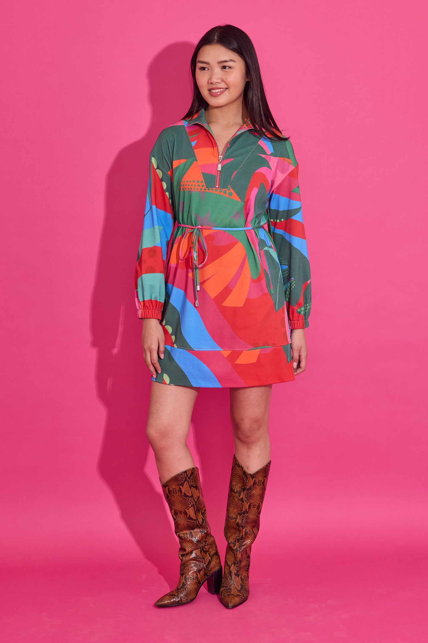 Logan Dress - Tropical Jingle