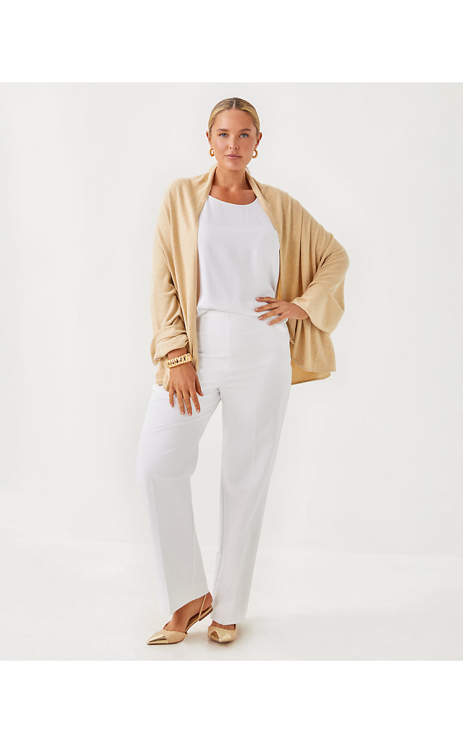 Lanelle Wrap - Heathered Sand Bar