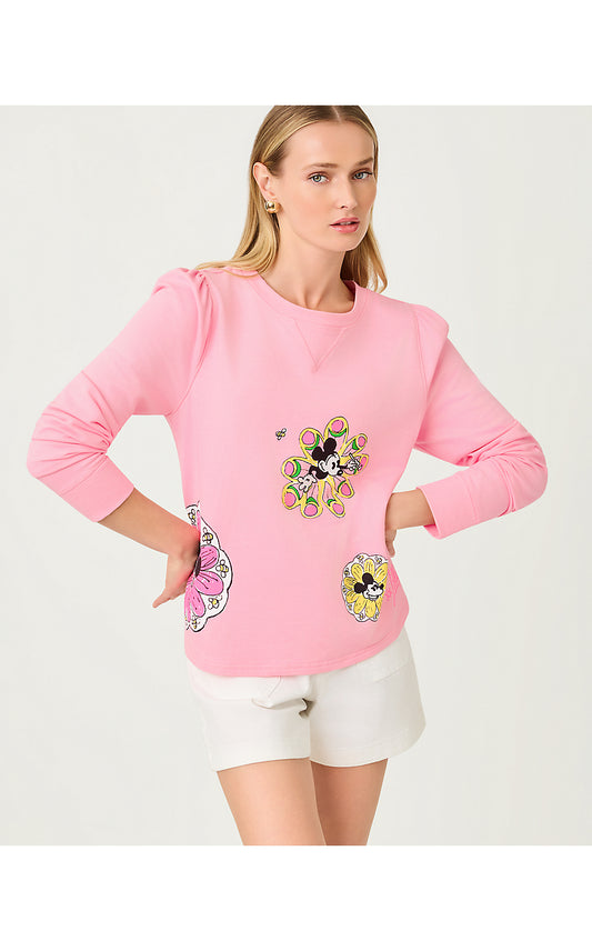 Elmaria Puff Sleeve Sweatshirt - Throwback Disney