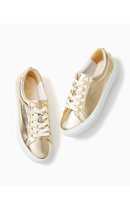 Lux Hallie Sneaker - Gold Metallic