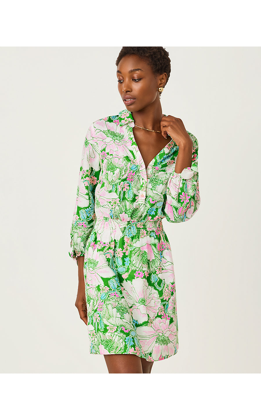 Abralynn Shirtdress - Putting Green - Poppyland