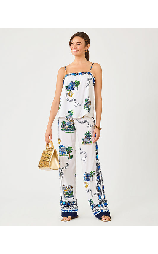 Bal Harbour Palazzo Pant -  Key West Toile