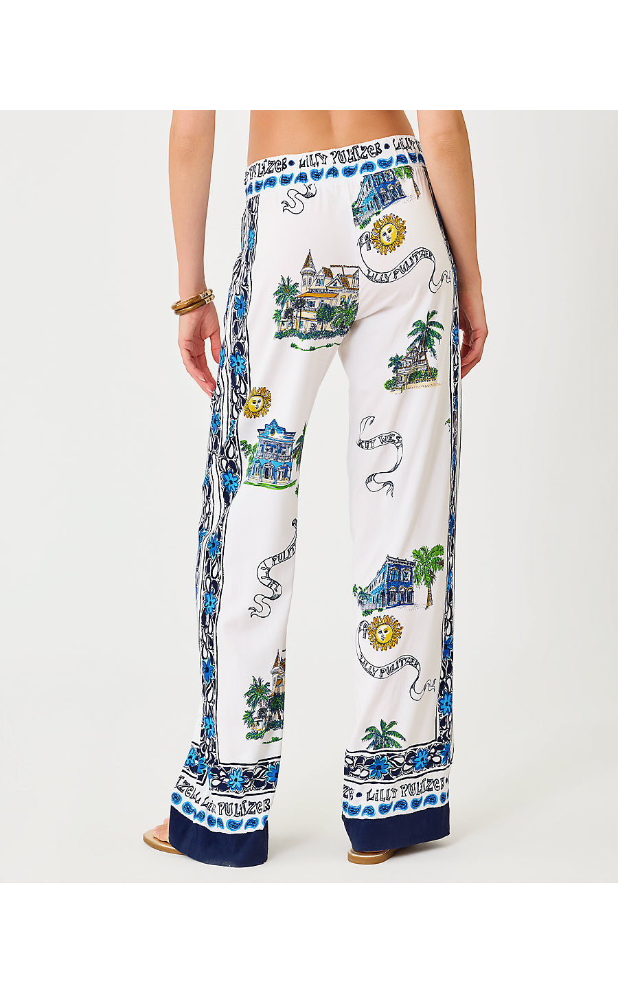 Bal Harbour Palazzo Pant -  Key West Toile