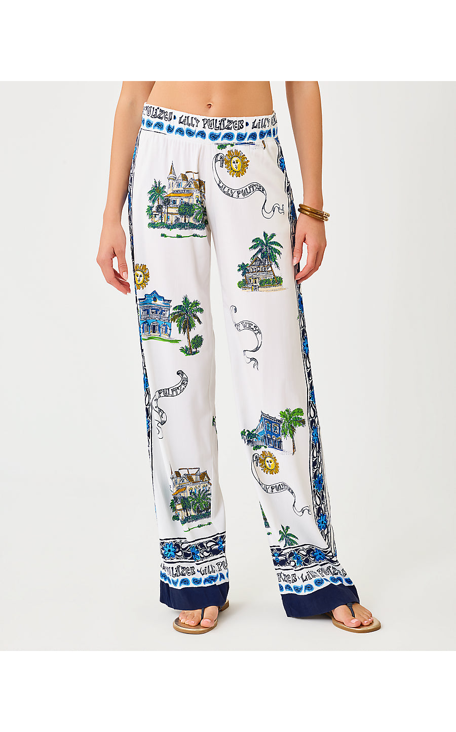 Bal Harbour Palazzo Pant -  Key West Toile
