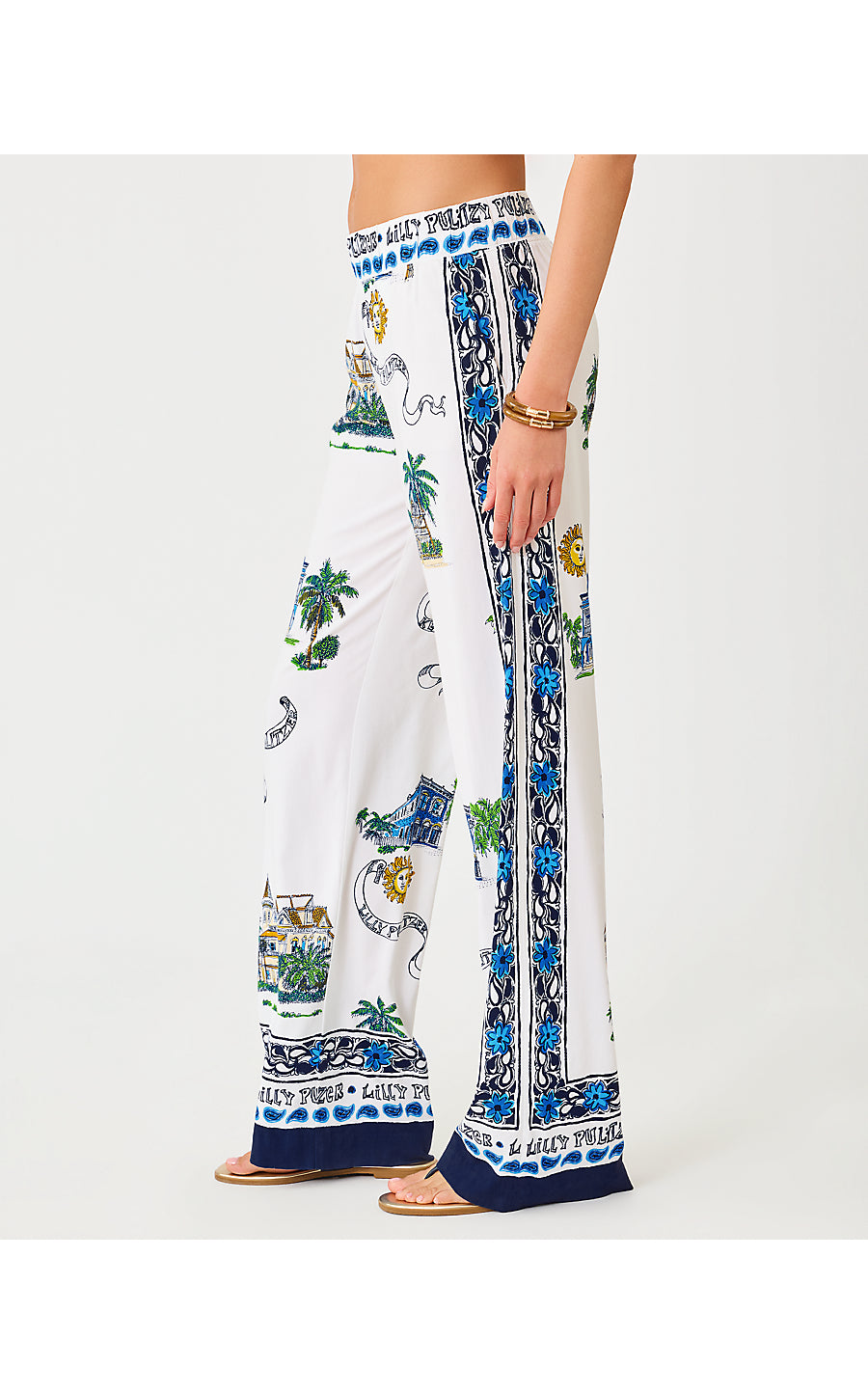 Bal Harbour Palazzo Pant -  Key West Toile