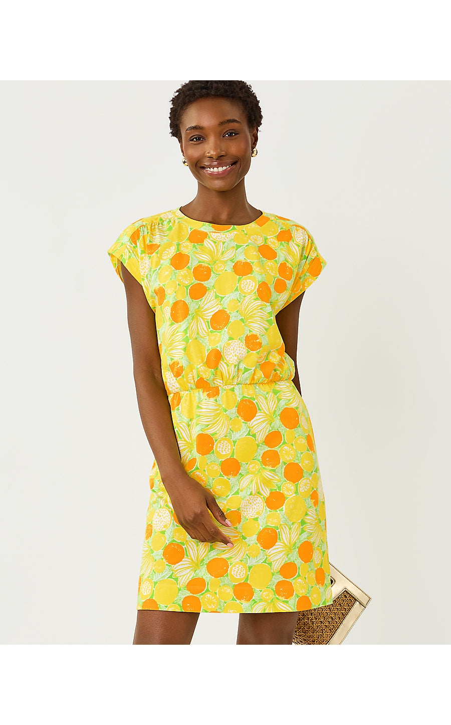 Melli Dress - Island Palm - Zesty