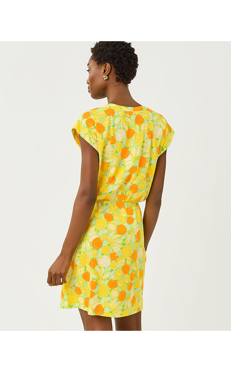 Melli Dress - Island Palm - Zesty