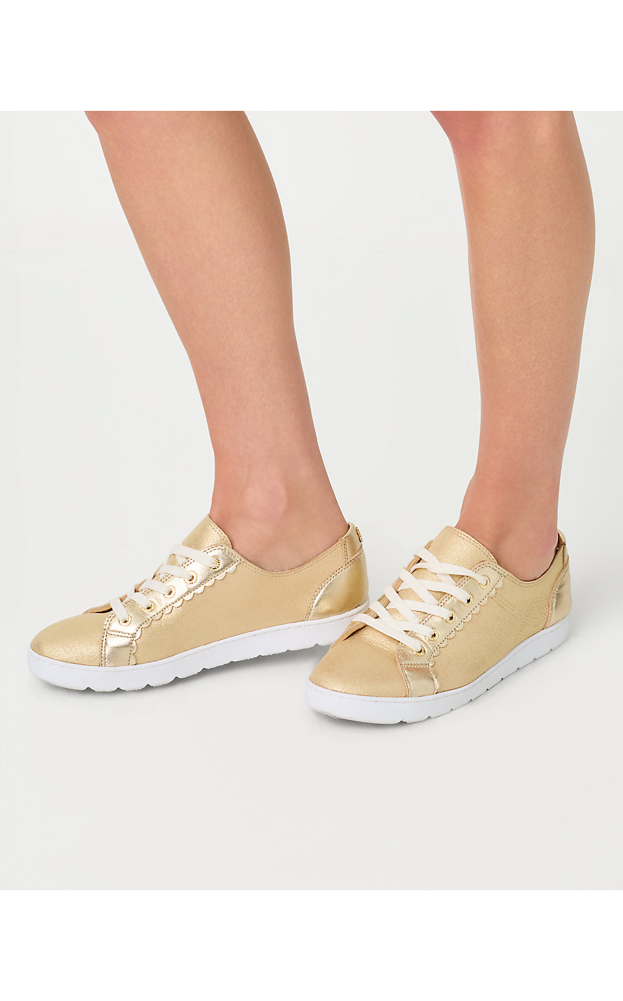 The Lilly Sneaker - Gold Metallic