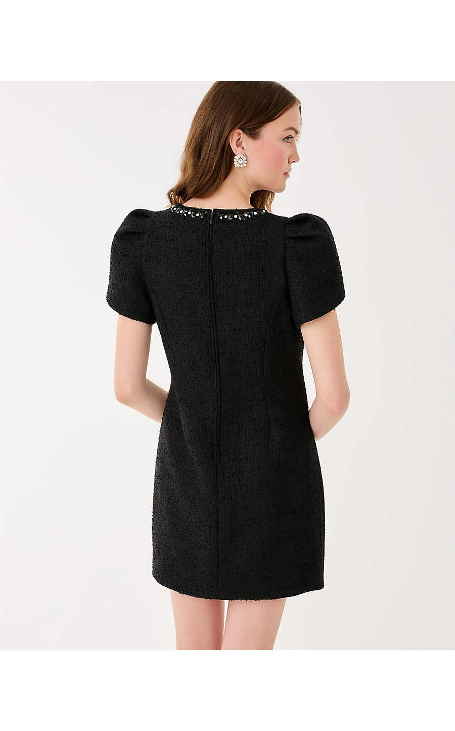 Emmylou Boucle Dress - Noir Chic Chick Boucle