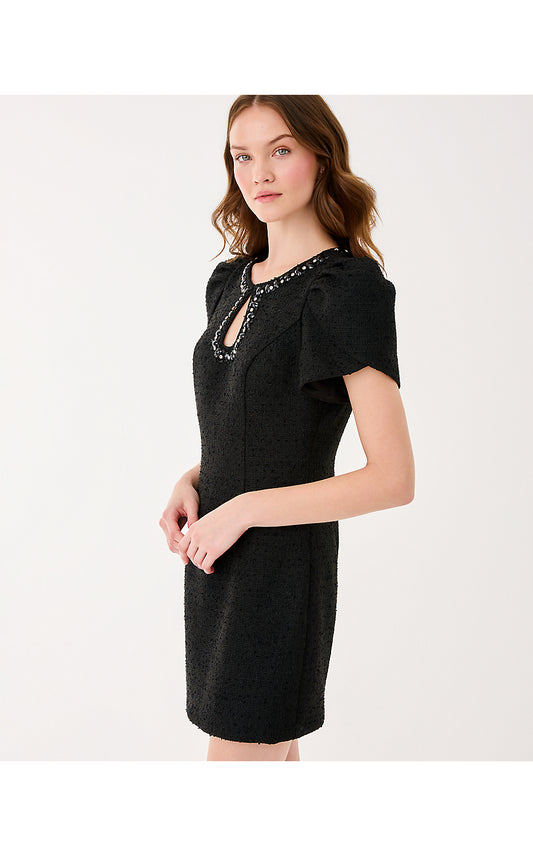 Emmylou Boucle Dress - Noir Chic Chick Boucle
