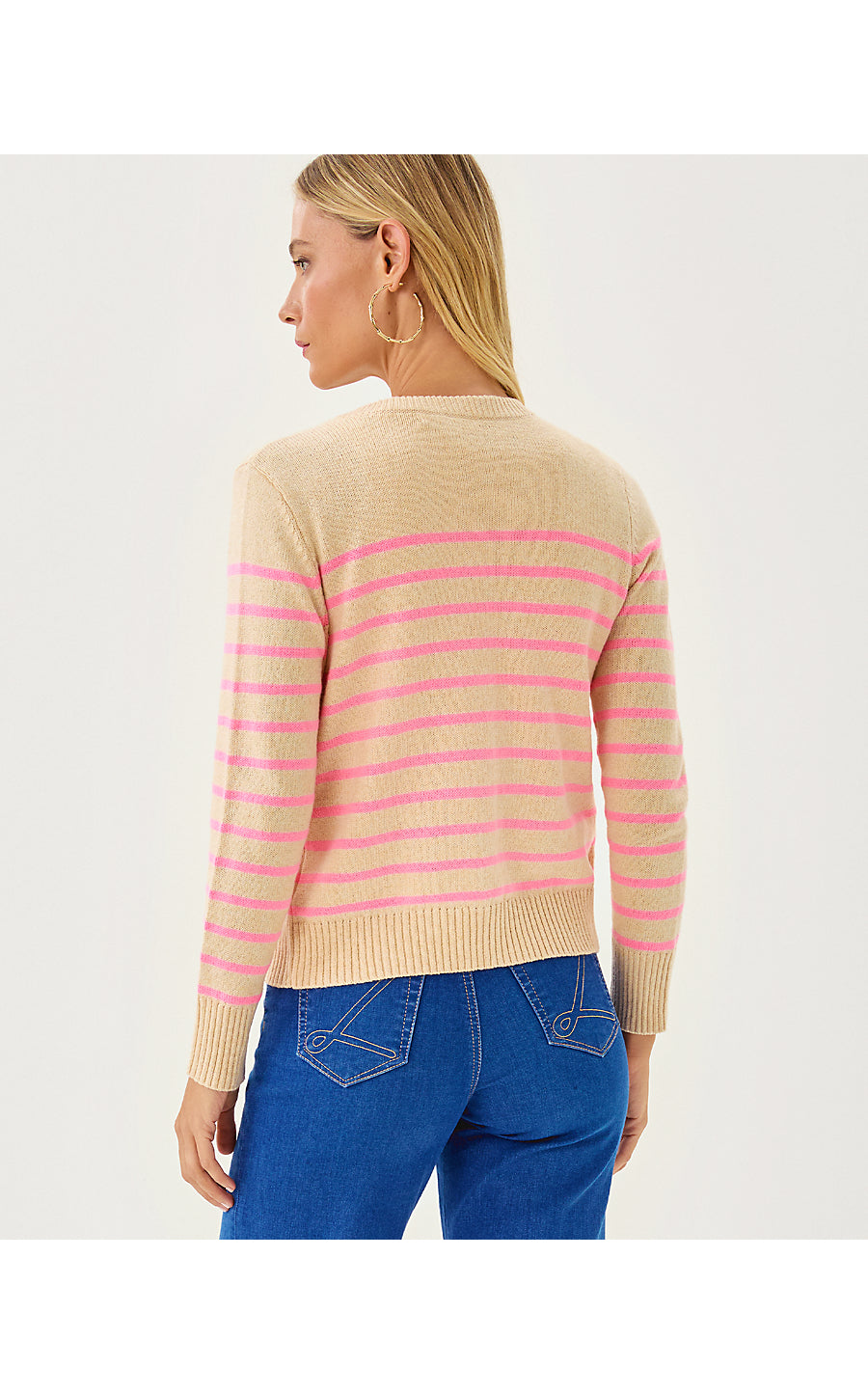 Fairley Stripe Sweater Set - Wicker Tan - Irisistable Stripe