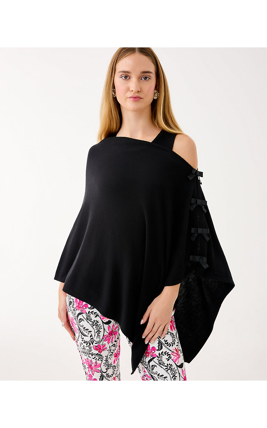 Harp Wrap with Bows - Black